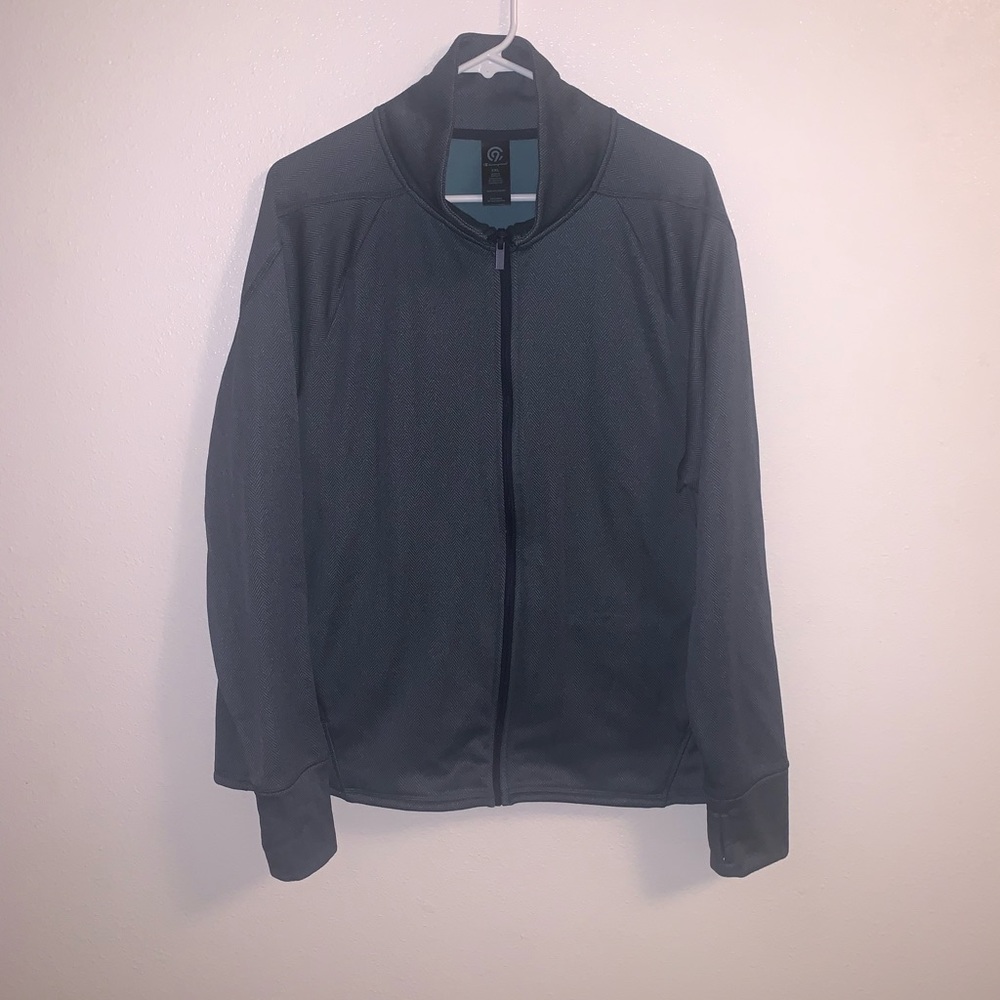 Champion Zip Up Fleece Lined Jacket Pockets Thumb Holes Size XXL